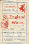19/01/1924 : Wales v England